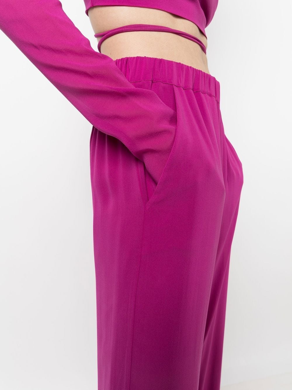 Shop The Andamane Wide-leg Flared Trousers In Pink