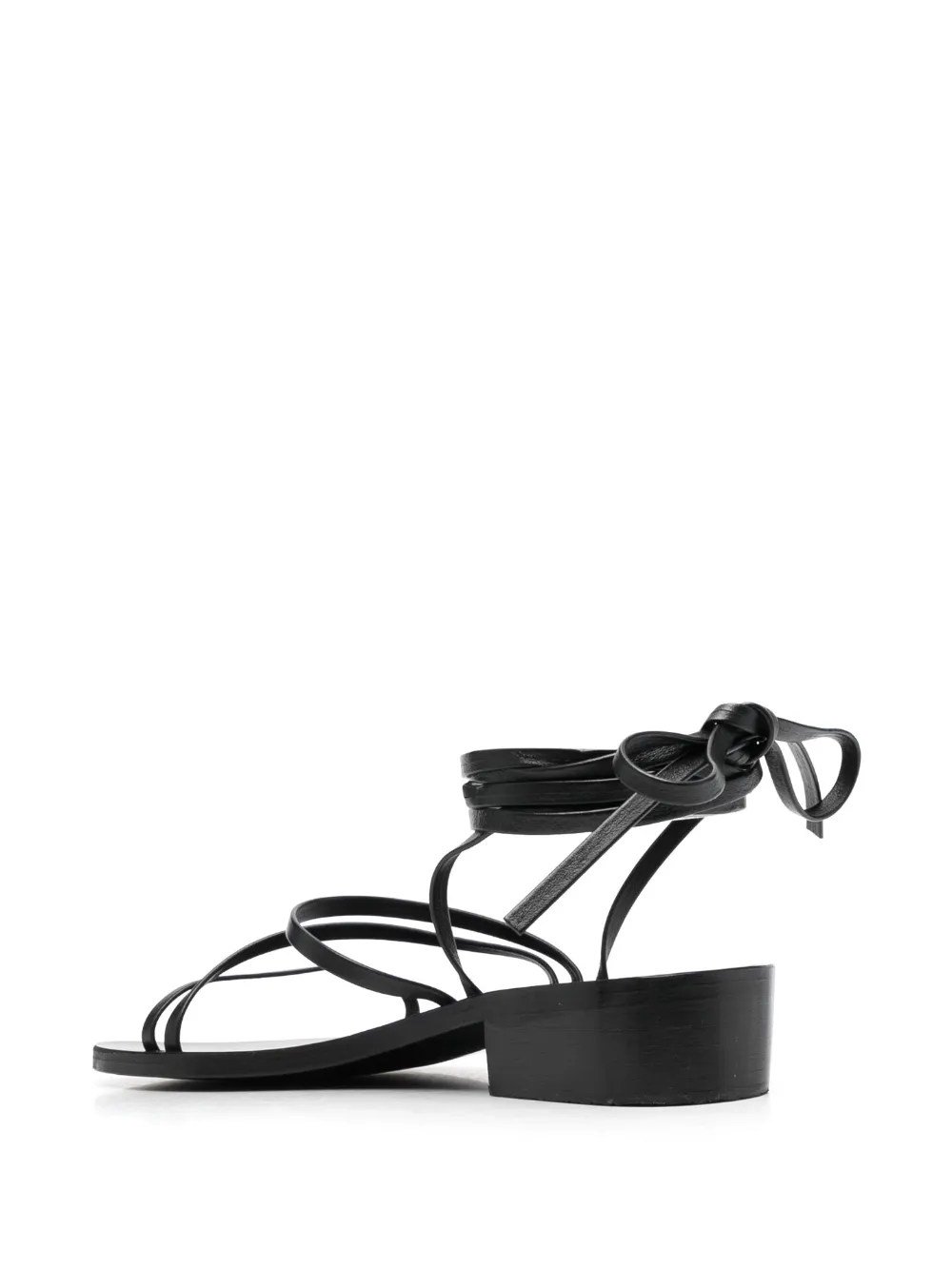 Shop Ancient Greek Sandals Hara Leather Sandals In Black