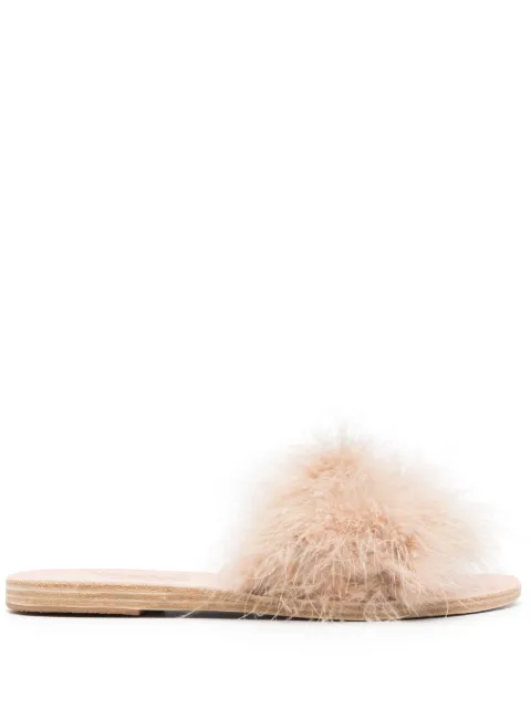 Ancient Greek Sandals Mia Marabu flat feather sandals