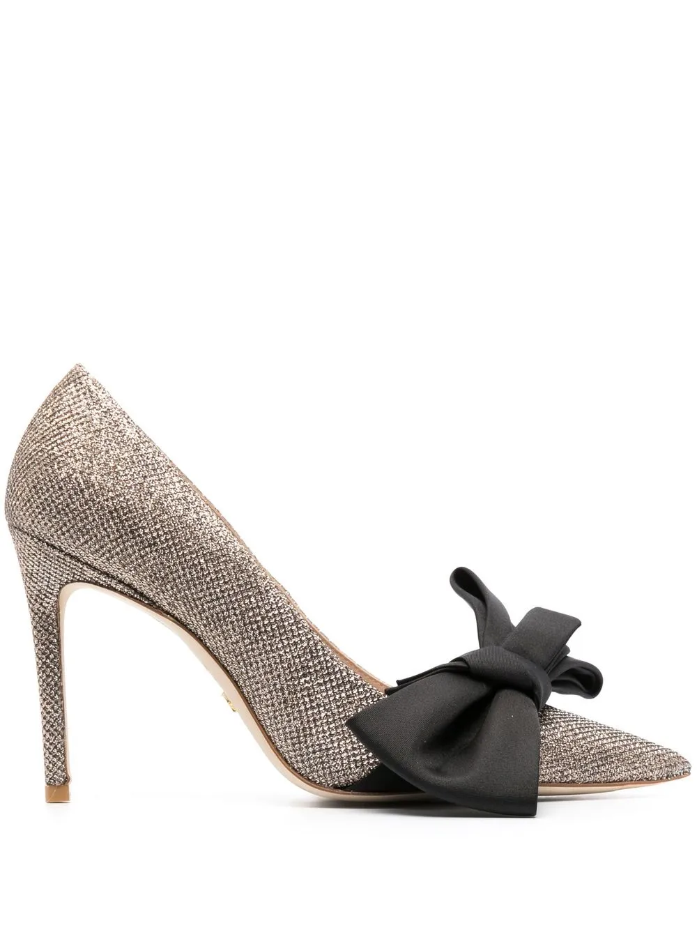 

Stuart Weitzman Love Knot 110mm bow-detail pumps - Gold