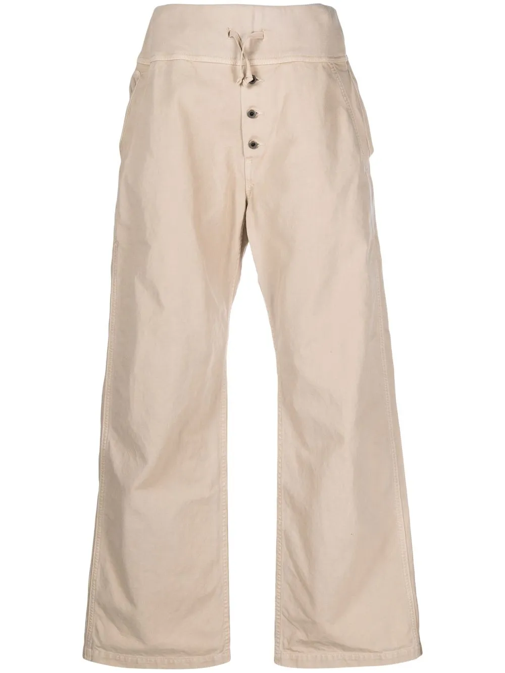 

Kapital drawstring-waist flared trousers - Neutrals