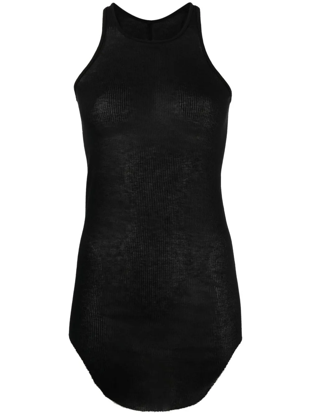 

Rick Owens curved-hem tank top - Black