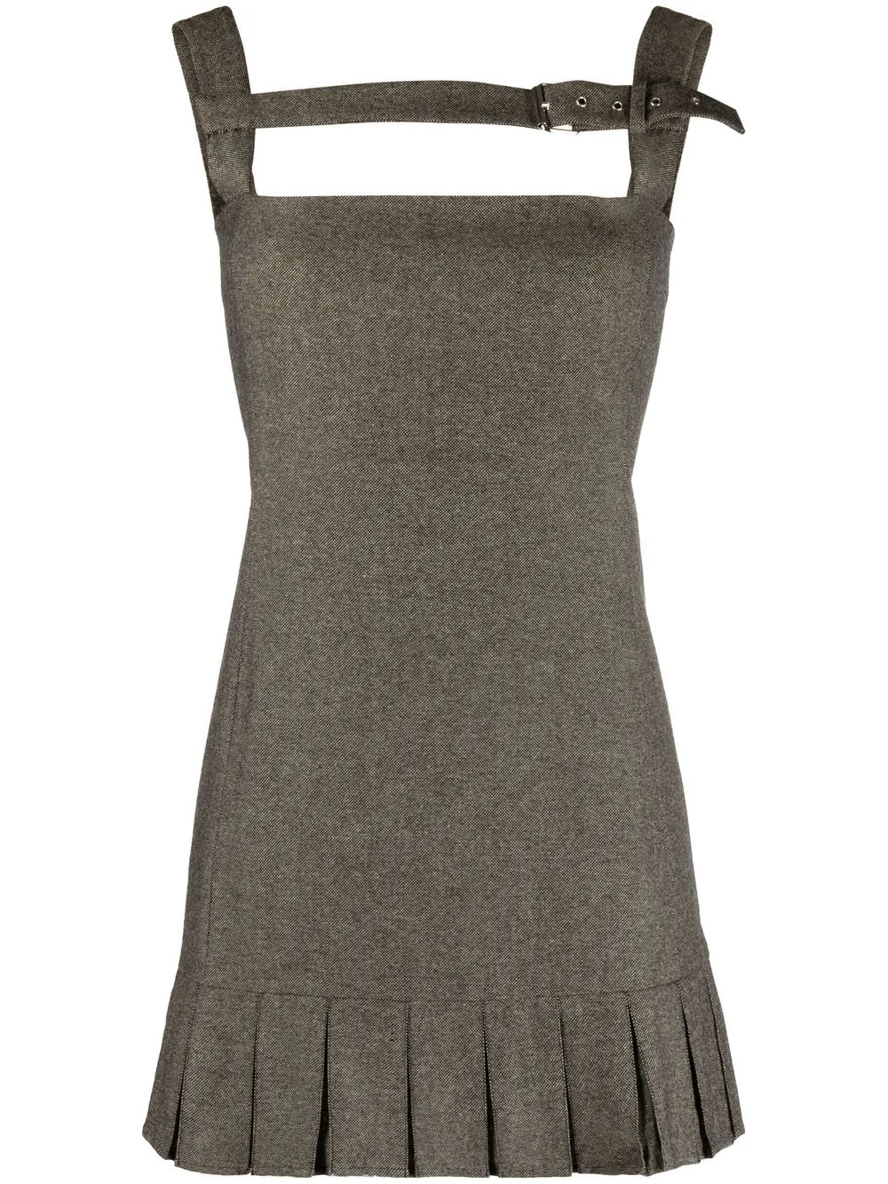 

Coperni buckle-detail peplum mini dress - Grey