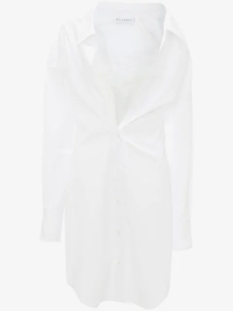 JW Anderson lace-detail shirt dress