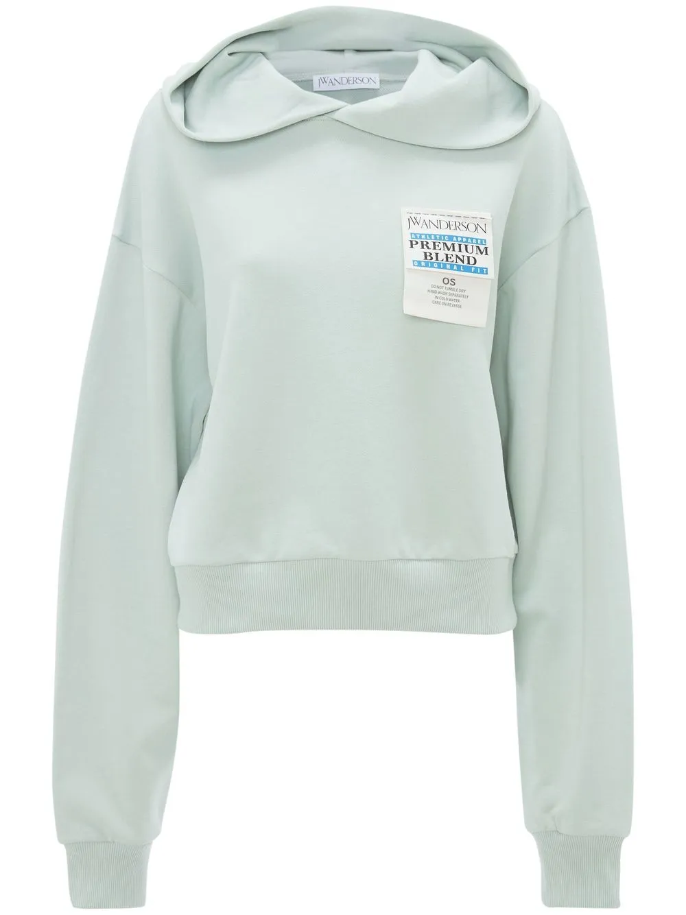 JW Anderson logo-patch Cropped Hoodie - Farfetch