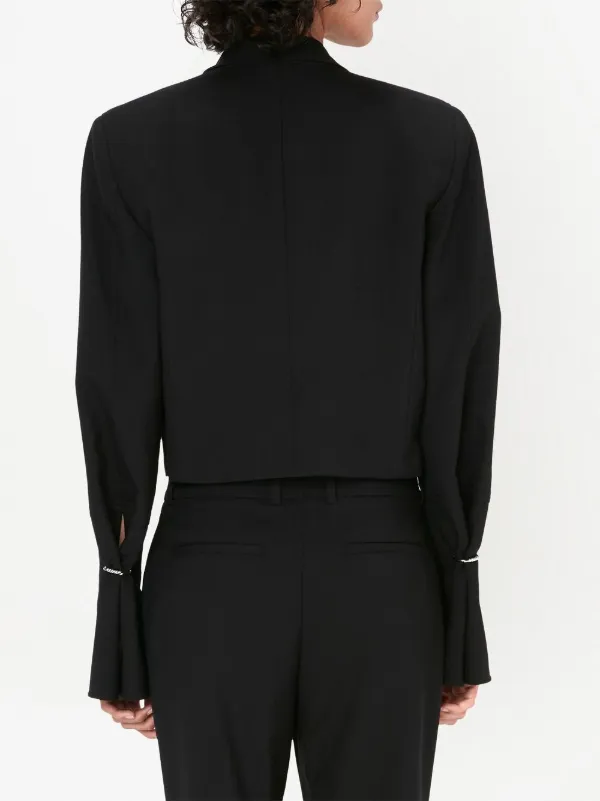 アウターその他 JW ANDERSON Woman Blazer Black JK0369PG1684 999 JW Anderson ring-detail Cropped Blazer | Black | FARFETCH