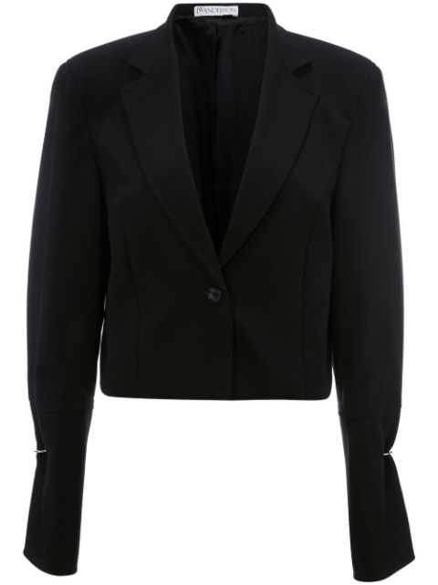 JW Anderson ring-detail cropped blazer Women