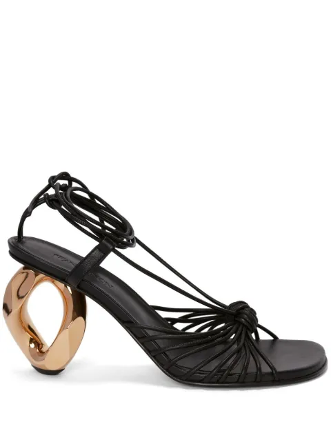 JW Anderson chain-heel leather sandals