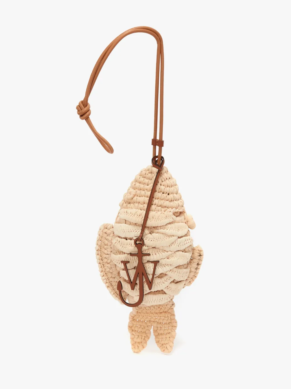 Jw Anderson Fish Shoulder Bag In Neutrals
