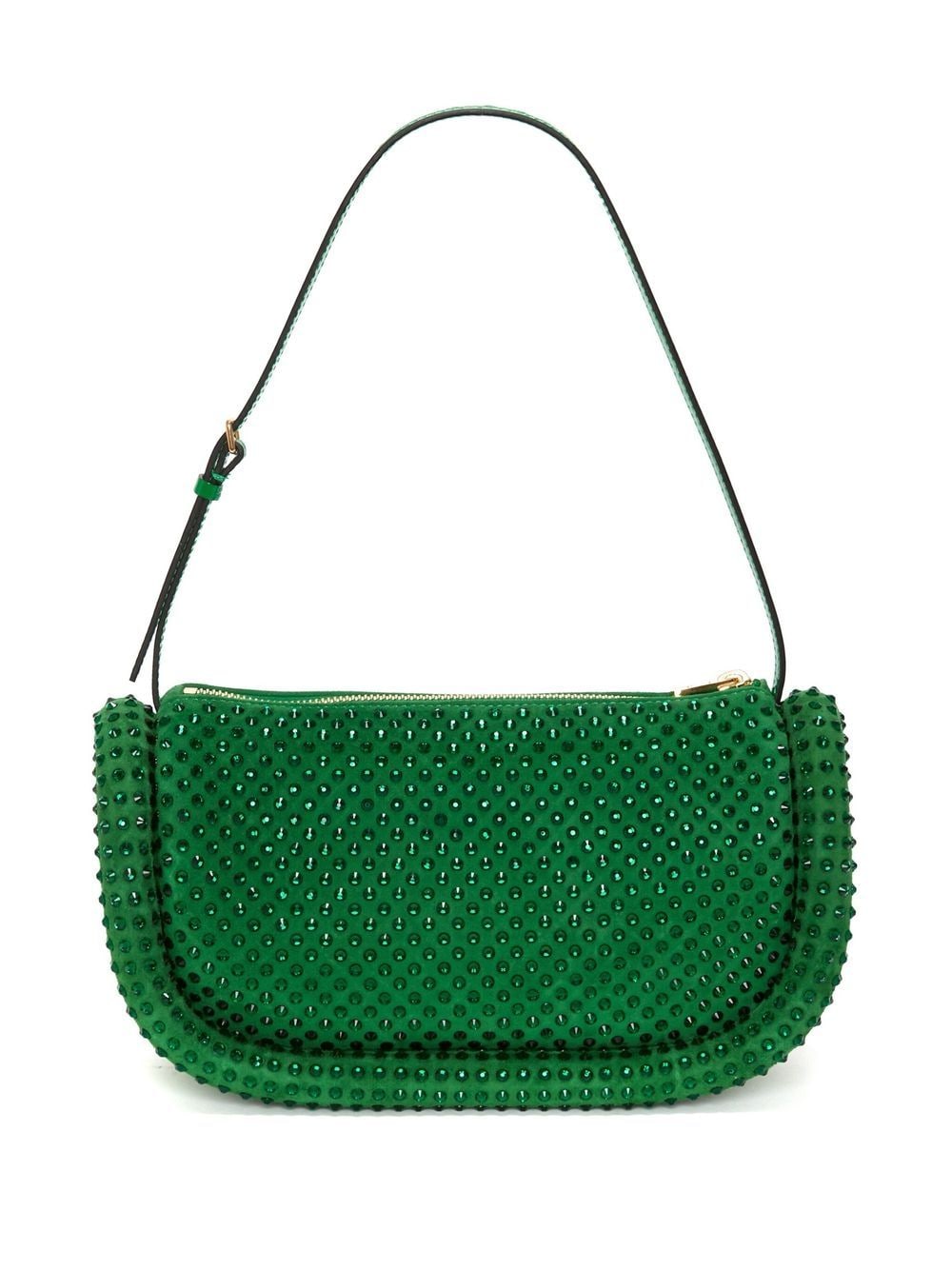 Shop Jw Anderson Bumper 15 Crystal Shoulder Bag In Green