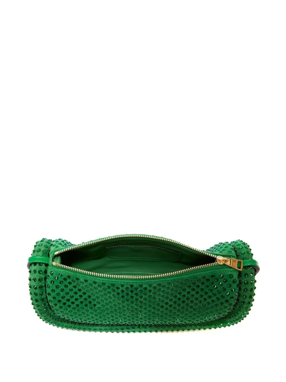 Shop Jw Anderson Bumper 15 Crystal Shoulder Bag In Green