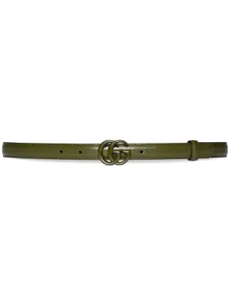 Thin gg leather on sale belt