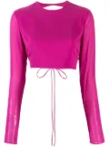 THE ANDAMANE waist tie-fastening top - Pink
