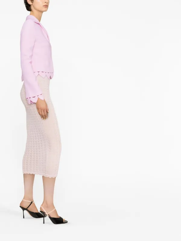 Knit midi pencil skirt sale