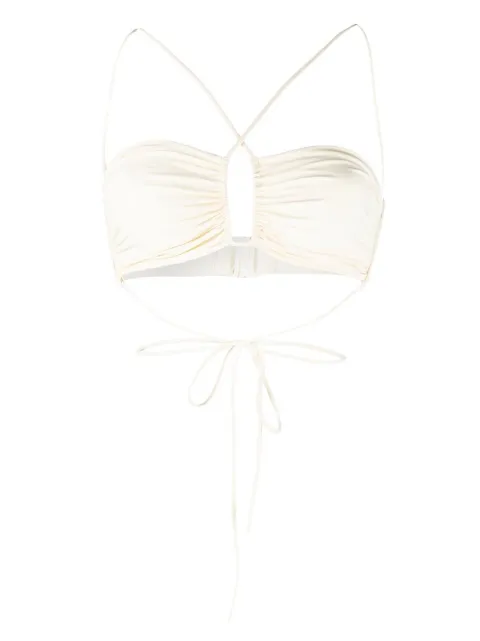 Magda Butrym criss-cross bandeau top