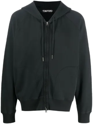 TOM FORD トム・フォード ジップアップ パーカー | ブラック | FARFETCH JP