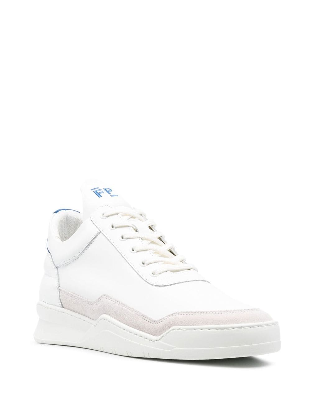 Shop Filling Pieces Low-top Leather Sneakers In 白色