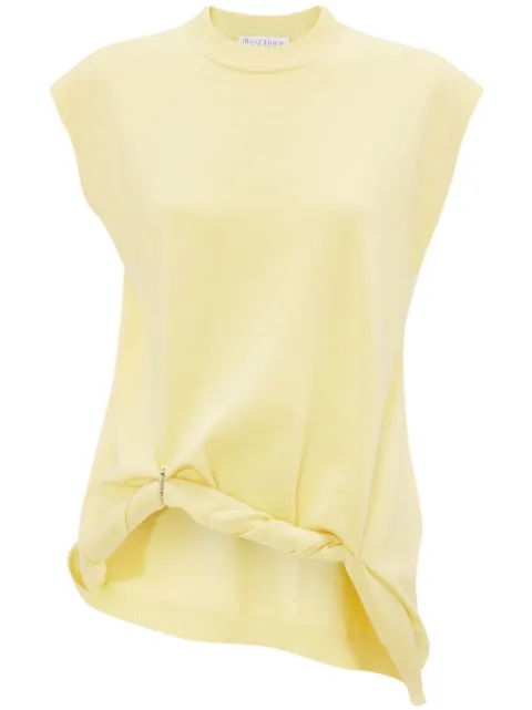 JW Anderson knitted ring-detail top