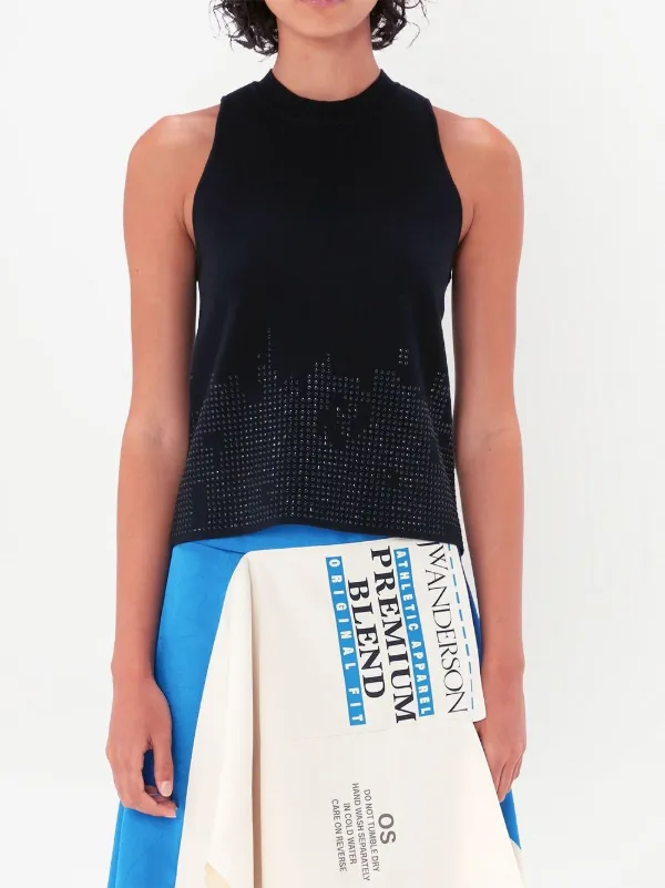 新品　jwanderson トップス　タンクトップ JW Anderson スタッズ タンクトップ | ブラック | FARFETCH JP