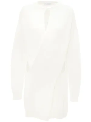 White twist front jumper sale