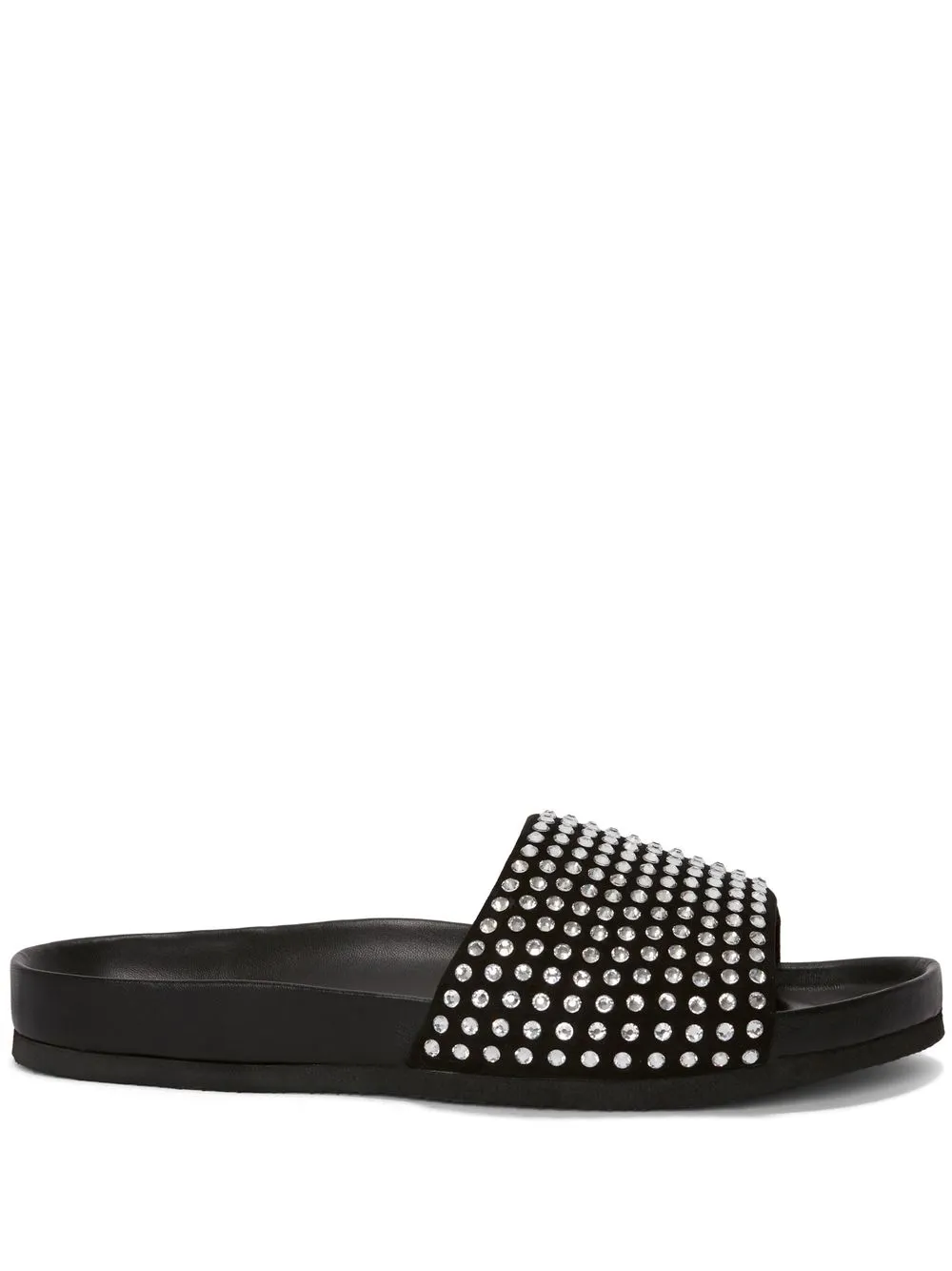 JW Anderson claquettes à ornements en cristal - Noir Top Merken Winkel