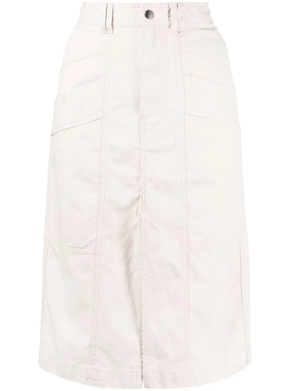 

Isabel Marant Étoile Prime panelled midi skirt - Neutrals