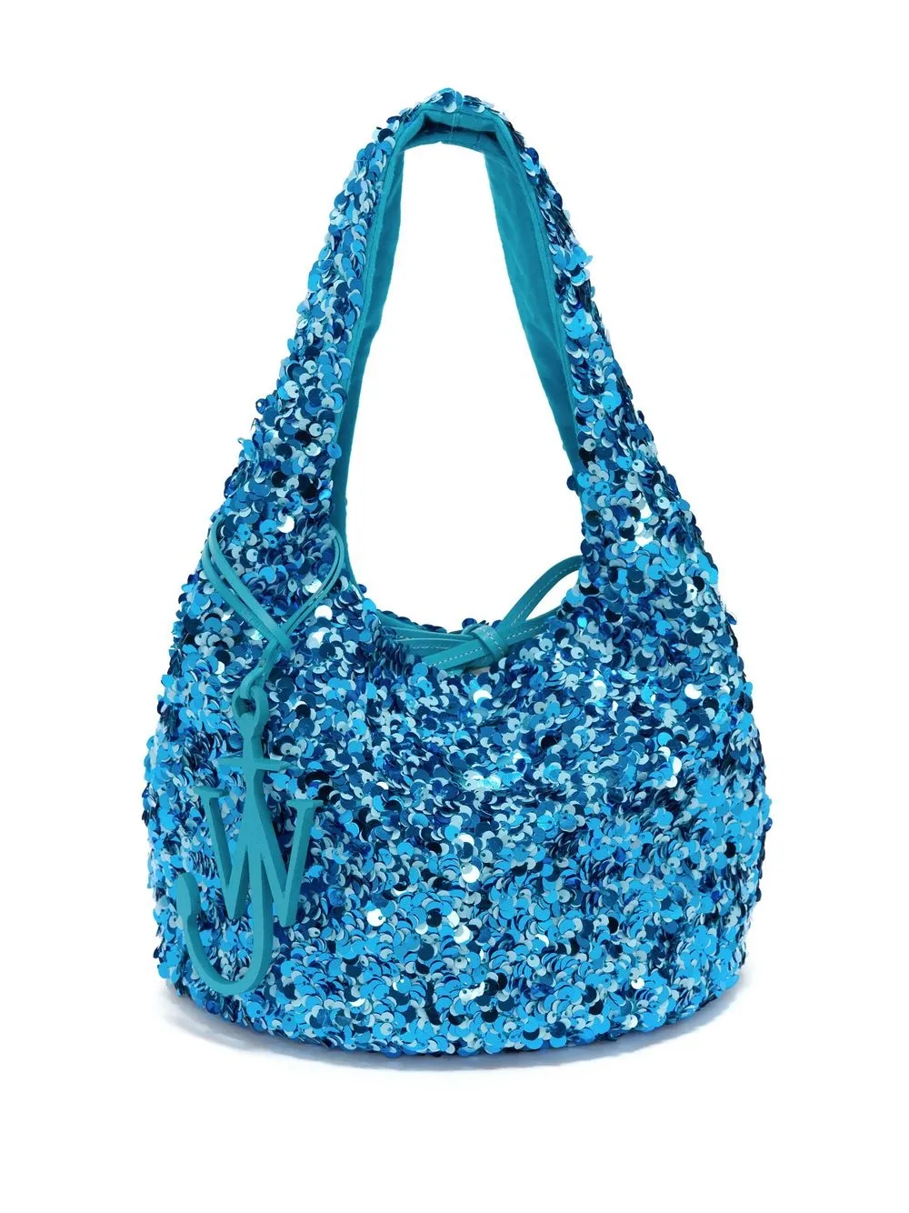 

JW Anderson mini sequin-embellished shopper tote bag - Blue