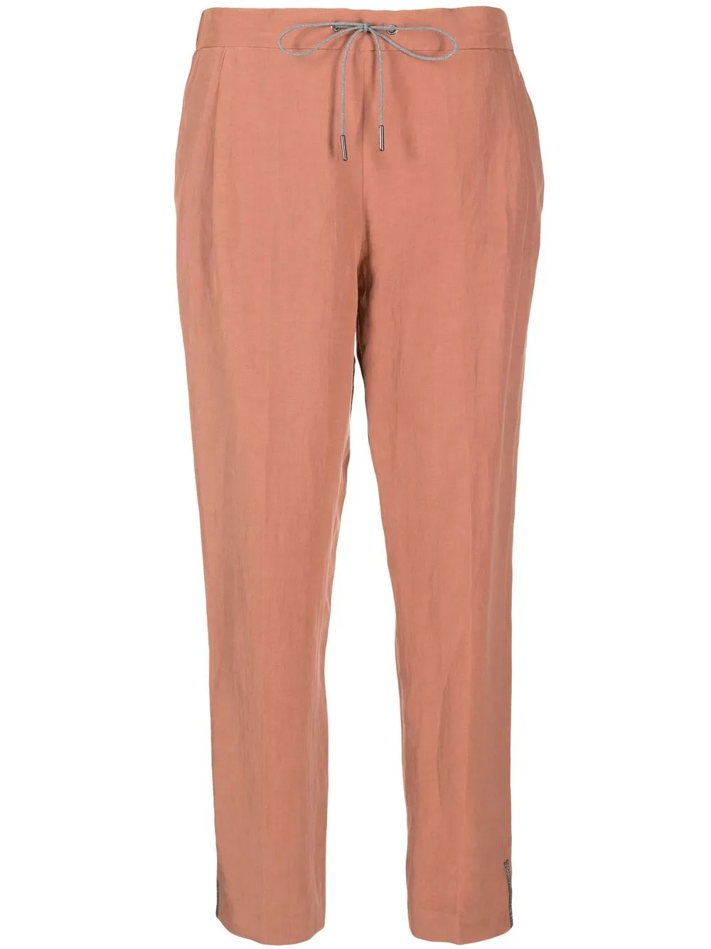 

Fabiana Filippi drawstring straight-leg trousers - Neutrals