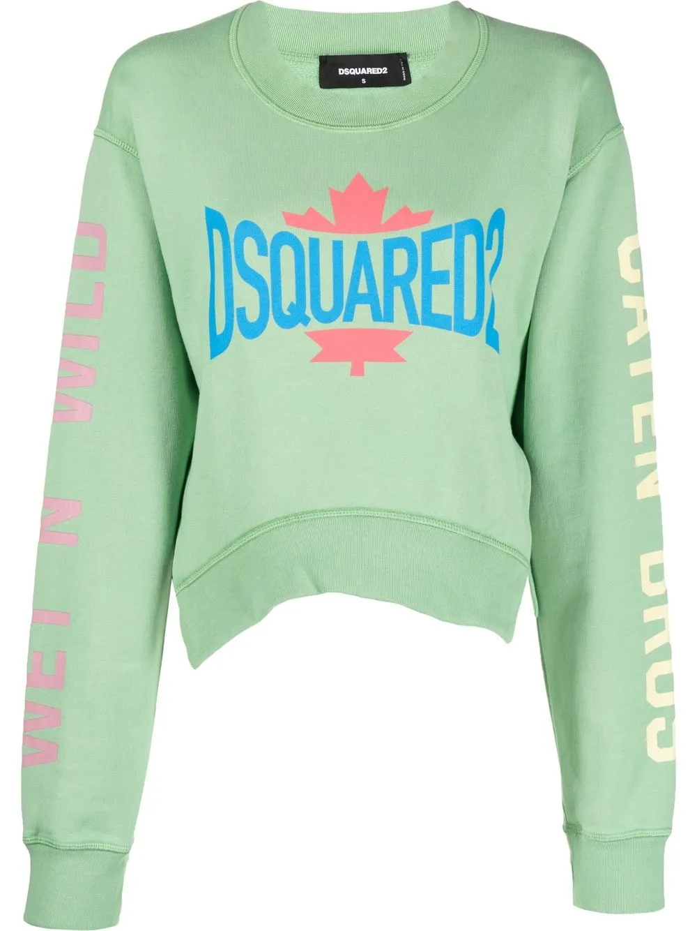 

Dsquared2 sudadera con logo estampado - Verde