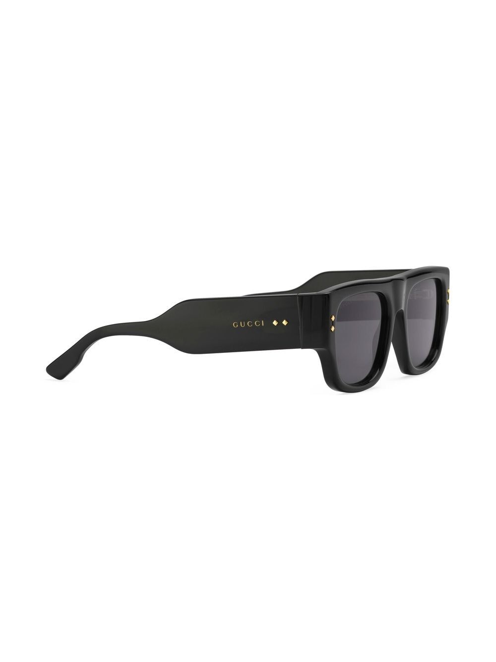 Shop Gucci Square-frame Sunglasses In Black
