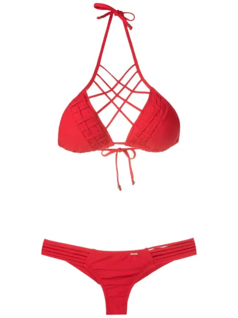 Amir Slama lattice-strap bikini set