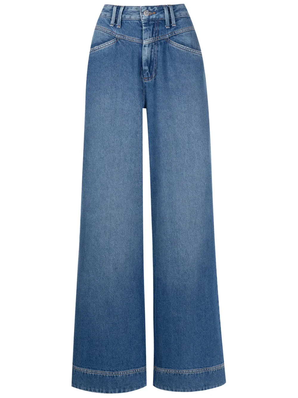 Nk Pina High-rise Flared Jeans In Blue