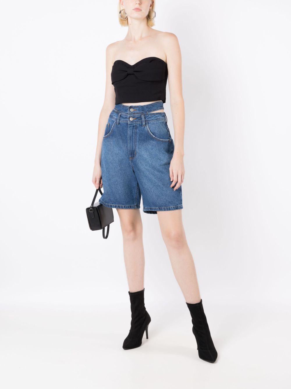 Nk Maya bermuda denim shorts - Blauw