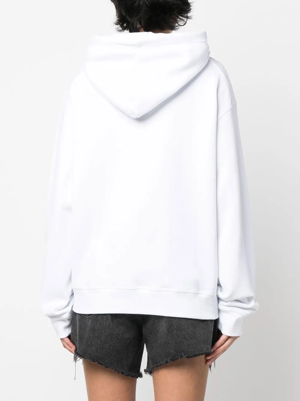 Shop Dsquared2 Logo-print Drawstring Hoodie In White