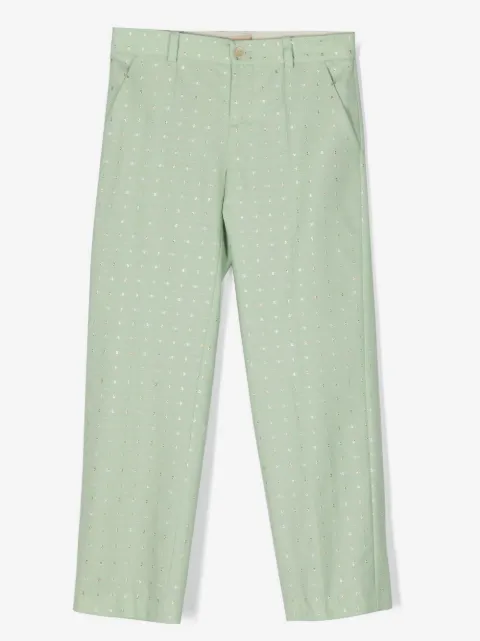 Gucci Kids pantalones con motivo de lunares