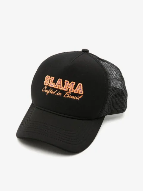 Amir Slama logo-embroidered mesh-panel cap