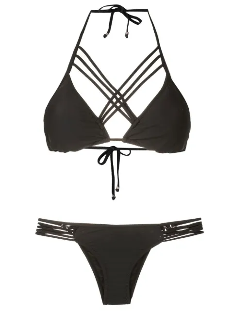 Amir Slama crossover-strap bikini set