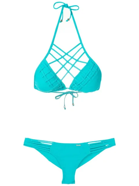 Amir Slama lattice-strap bikini set