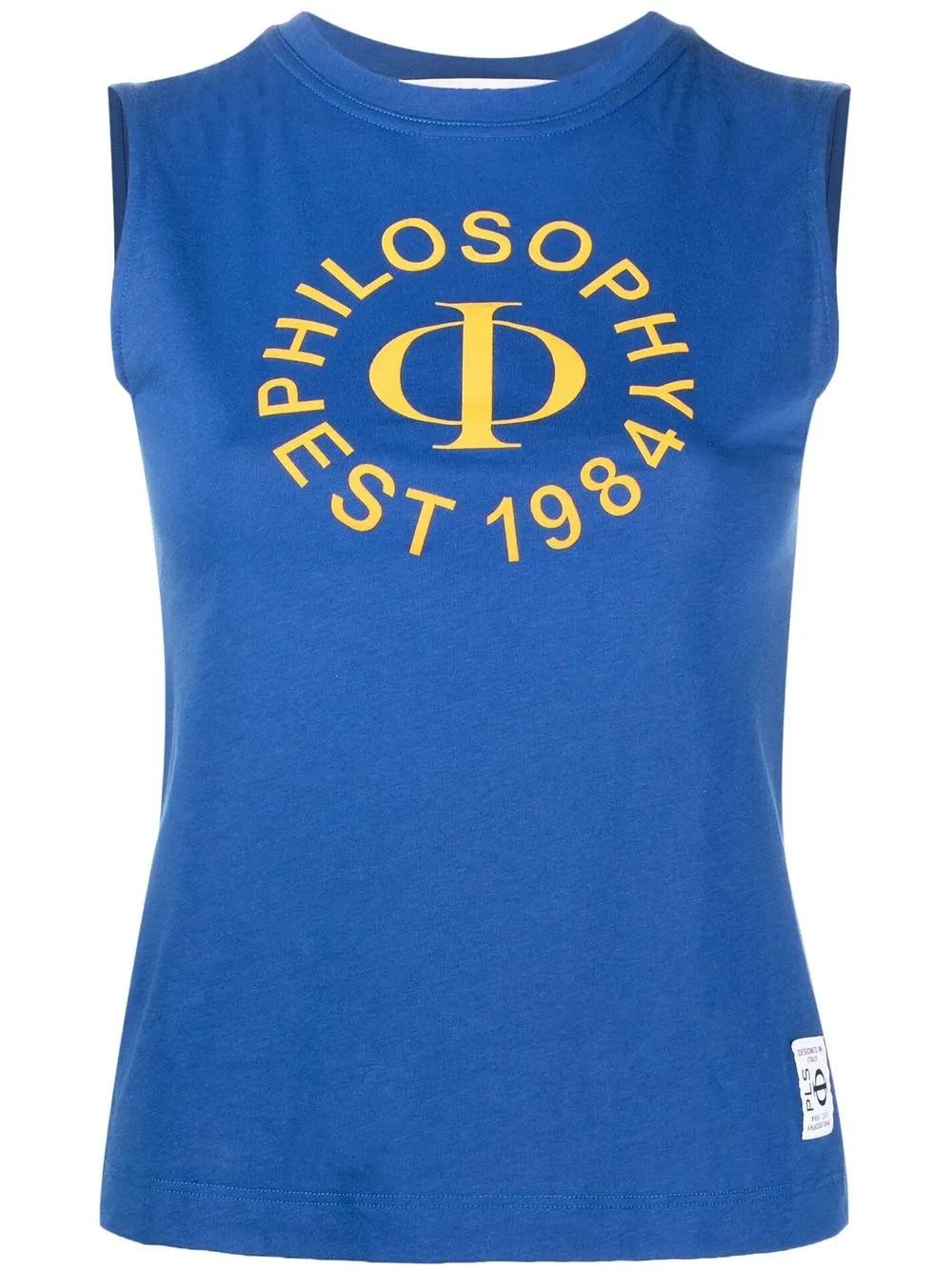 

Philosophy Di Lorenzo Serafini logo-print tank top - Blue