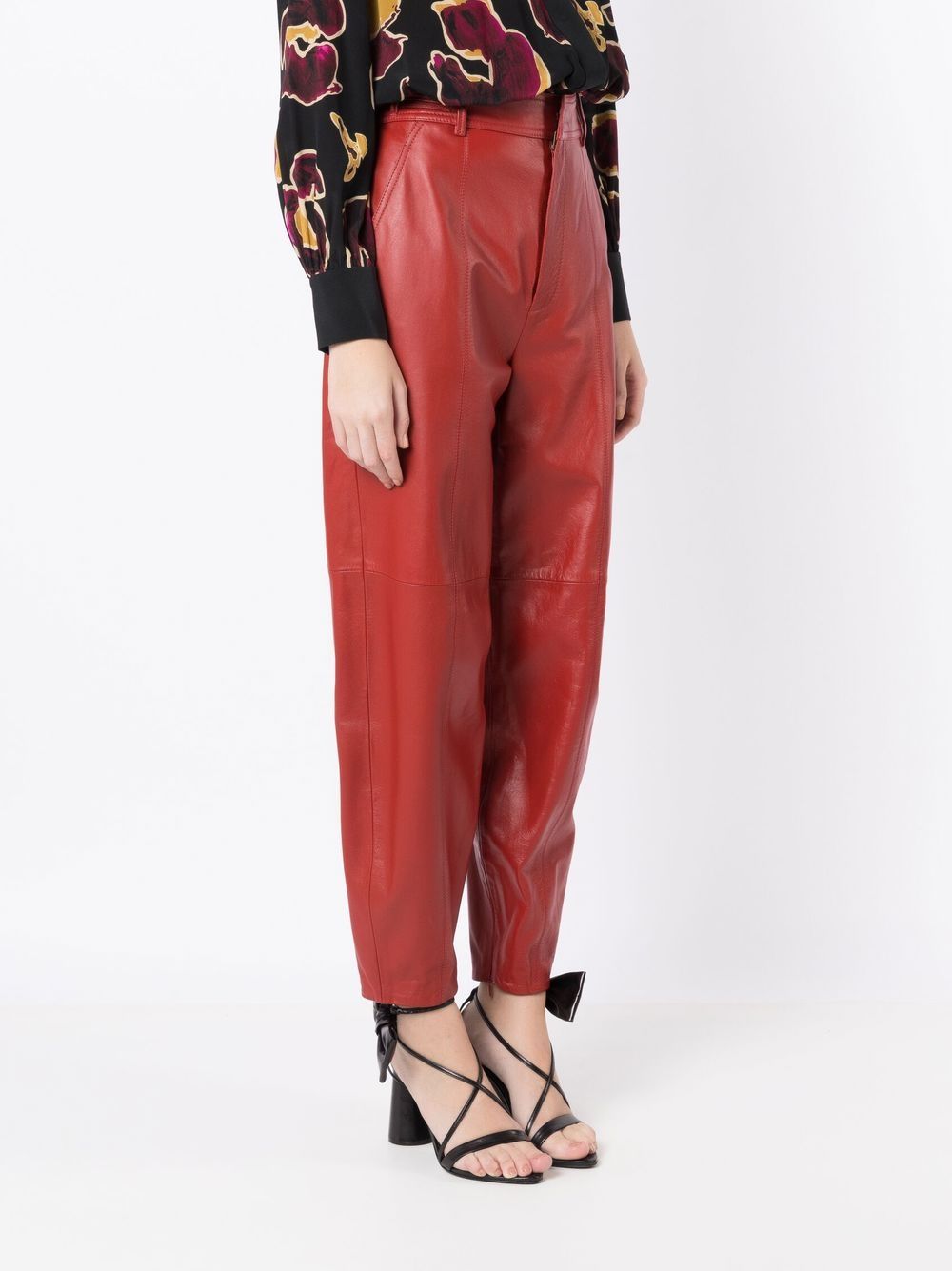 Nk Deb Tapered Leather Trousers Farfetch