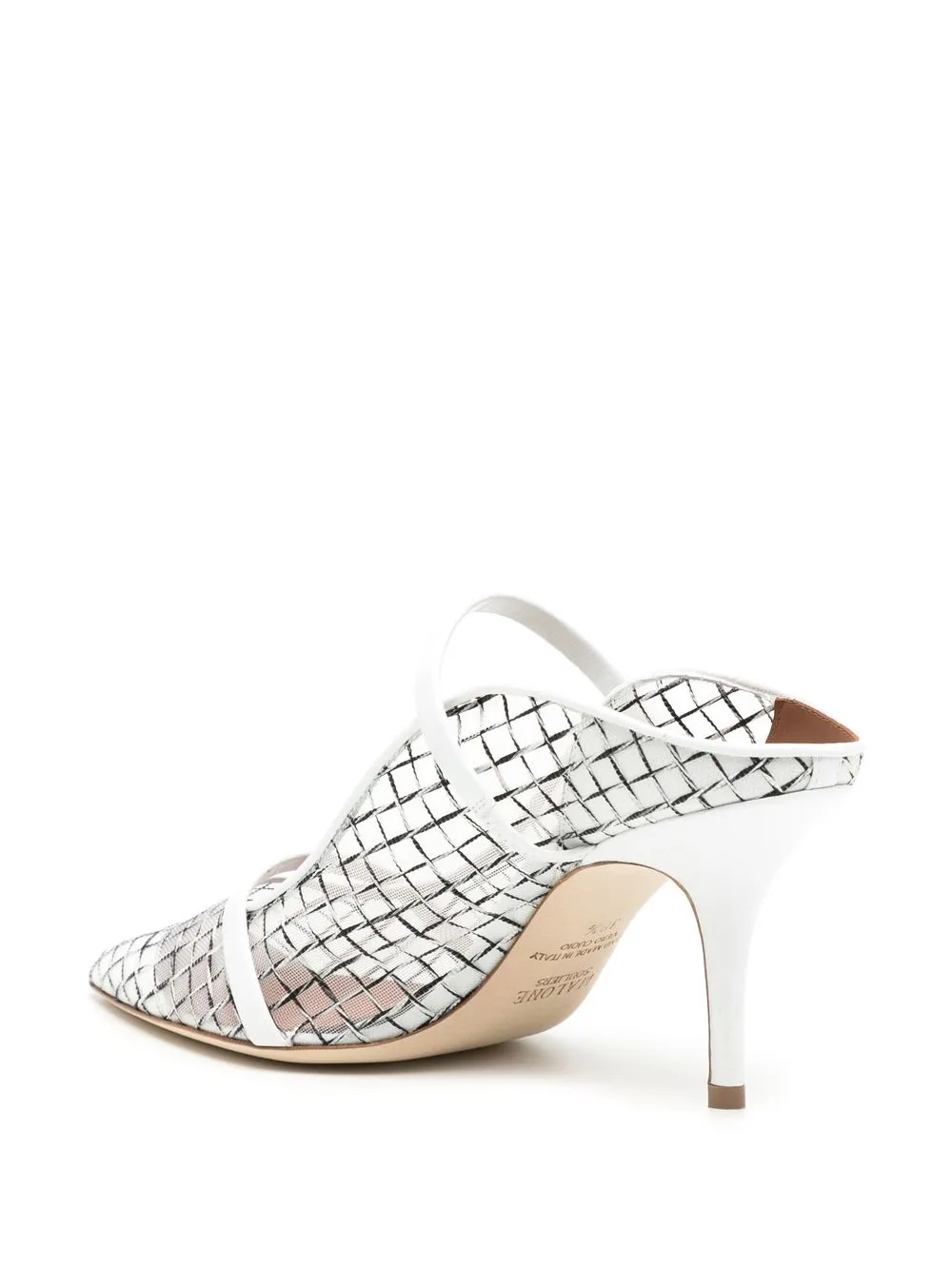 Malone Souliers Maureen Sheer Mules In White