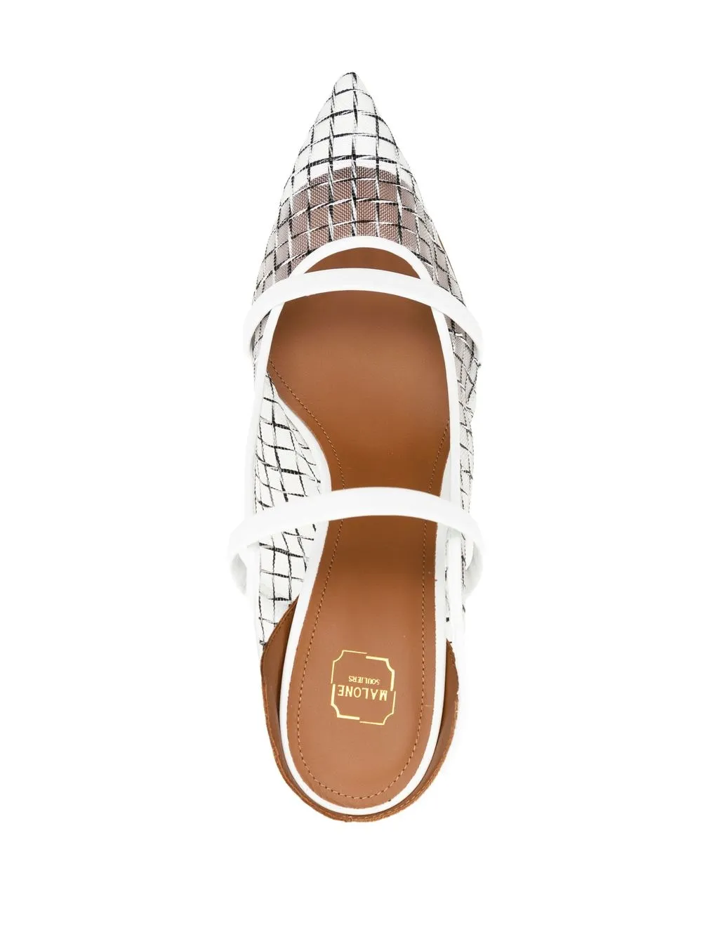 Malone Souliers Maureen Sheer Mules In White