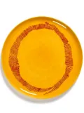 Serax x Feast Swirly Stripe ceramic plate - Yellow