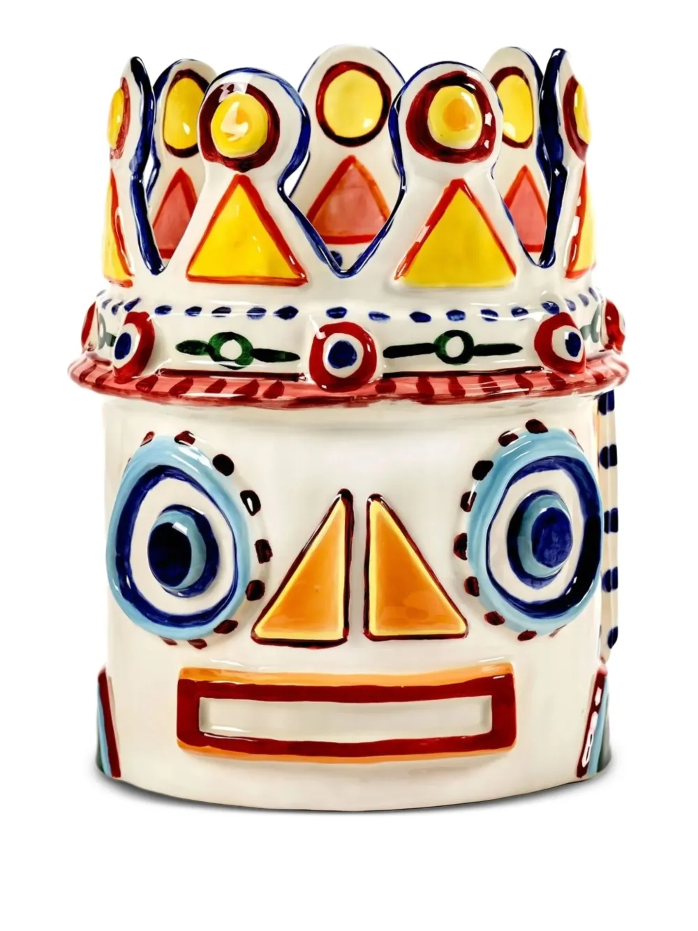 Serax Sicily 3D painted vase | White | Image 1