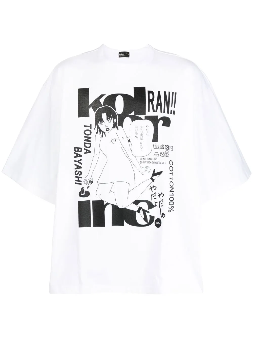 Kolor Graphic-print T-shirt In White | ModeSens