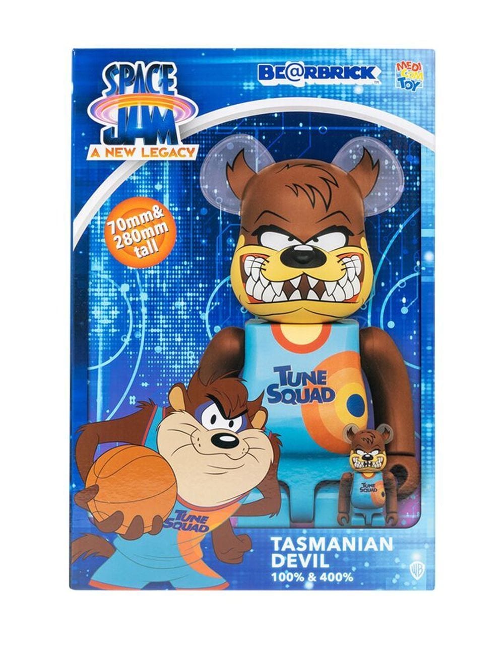 Medicom Toy x Space Jam Tasmanian Devil BE@RBRICK Figure Set