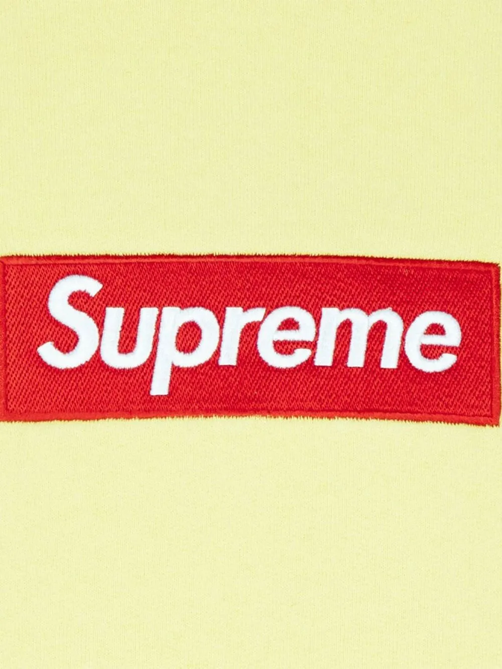 Shop Supreme Box Logo Crewneck Sweatshirt In Yellow