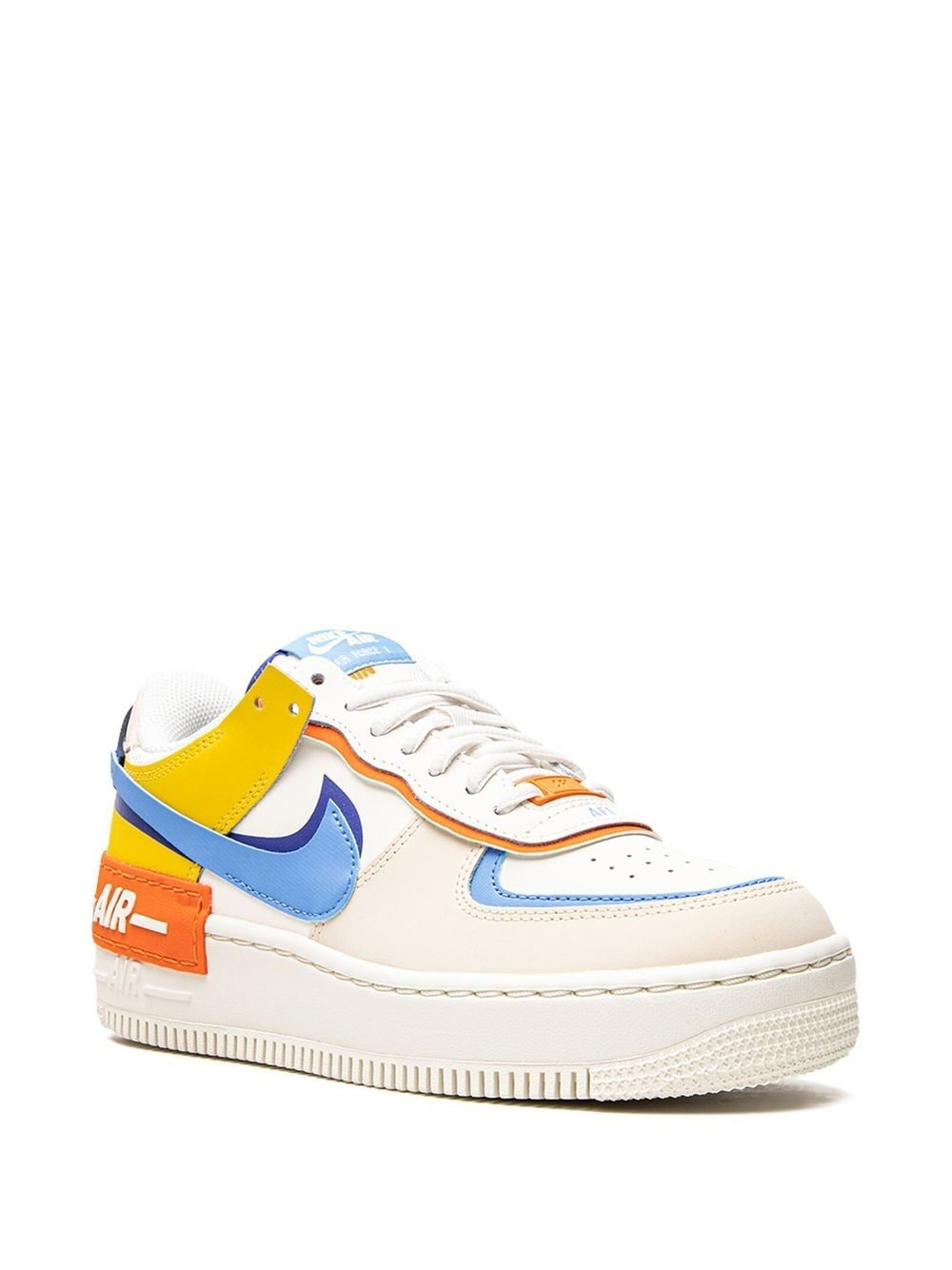 Shop Nike Af1 Shadow "sail/university Blue" Sneakers In Neutrals
