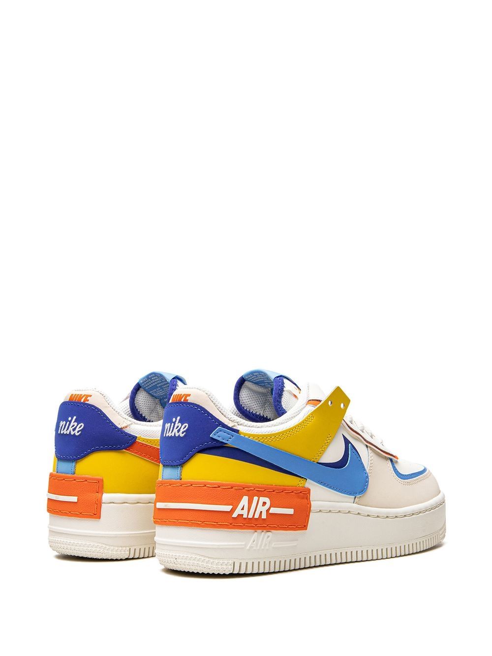 Shop Nike Af1 Shadow "sail/university Blue" Sneakers In Neutrals