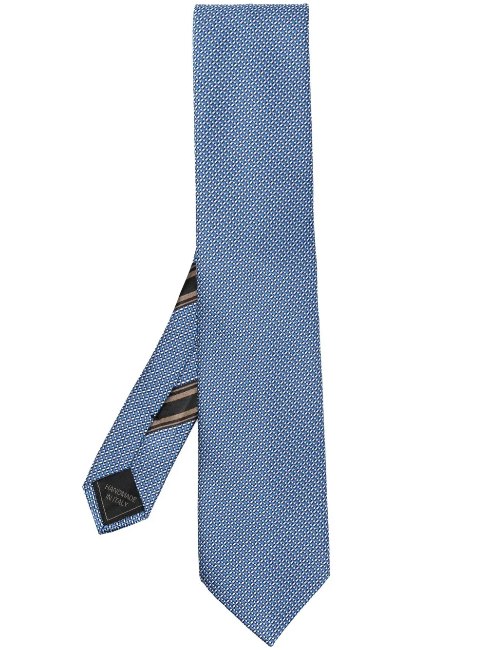 

Brioni geometric print tie - Blue